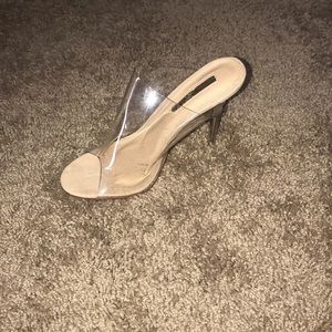 Clear Mule Heels